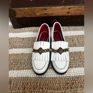 Kurt Geiger London Chelsea Formal Loafer White Eagle Embellished Loafers